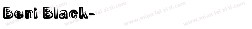 Beni Black字体转换